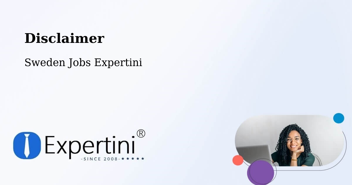Disclaimer – Sålanda - Sweden Jobs Expertini