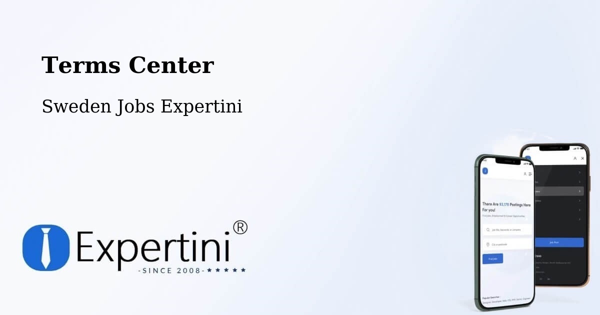 Terms of Service – Sålanda - Sweden Jobs Expertini